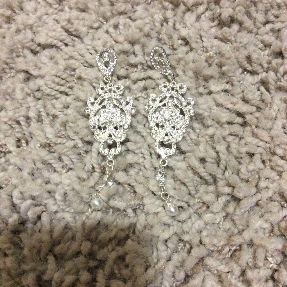 Silver earrings